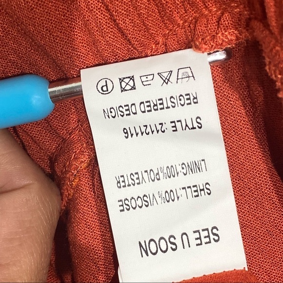 See U Soon NWT Brick/Terracotta Sleeveless Maxi Dress Small - Picture 8 of 16